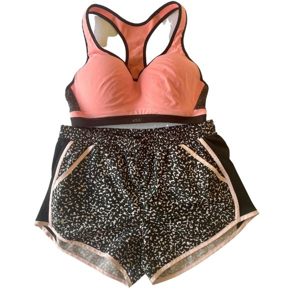 Athleisure Workout Sports Bra and Shorts Combo Women's Size M/L - Picture 1 of 3